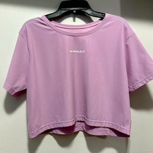 ALPHALETE Signature Mesh Crop Top (Size M)